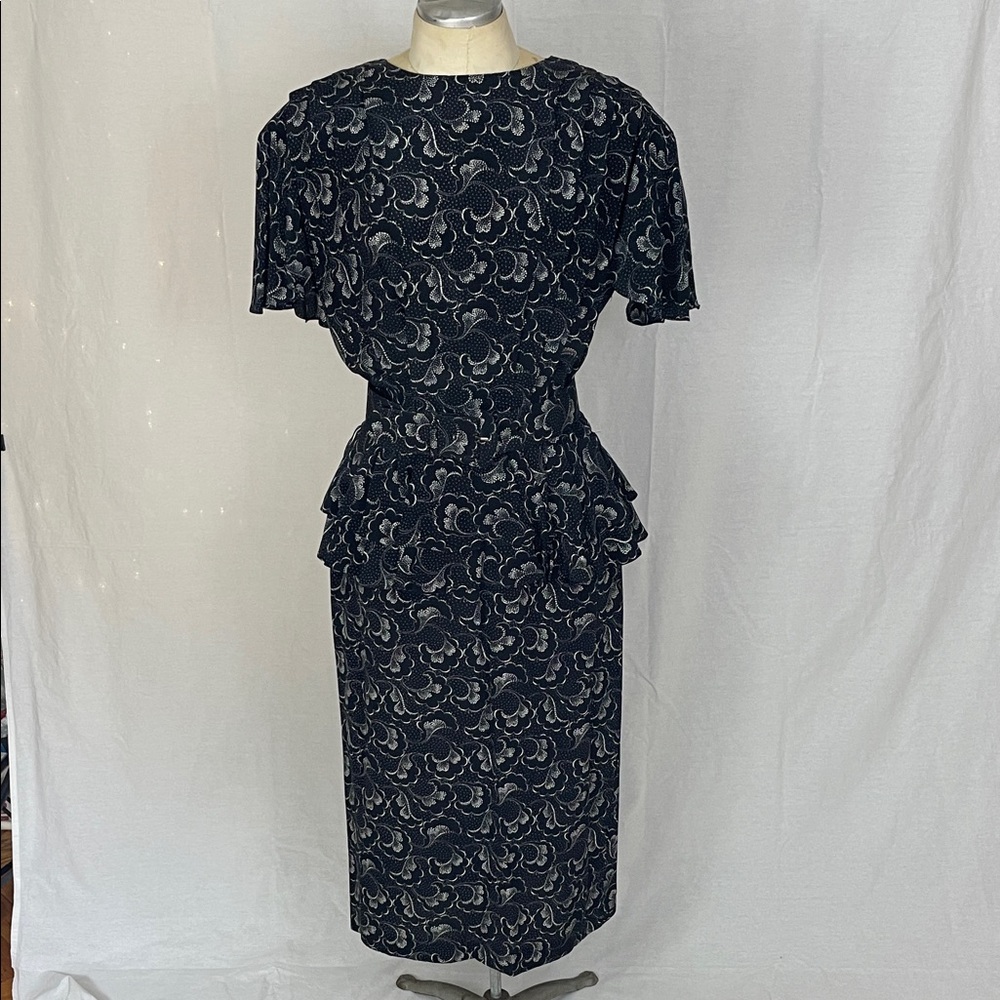Argenti Elegant Black and Gray Women's Dress Size 6